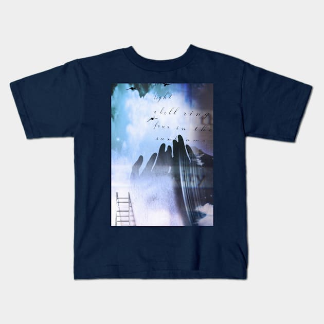 Abstract with poem Kids T-Shirt by rolffimages